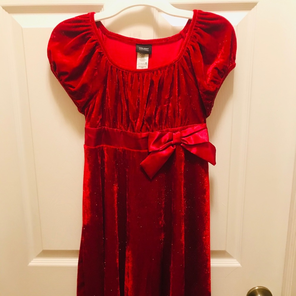 Red Velour Christmas Dress